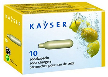Баллончики для сифона для газирования воды (CO2) 10 шт/уп KAYSER /1/ Баллончики для сифона для газирования воды (CO2) 10 шт/уп KAYSER /1/