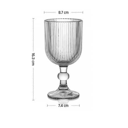 Бокал для вина 340 мл. d=87/74 мм. h=163 мм. Гэтсби MGline /6/24/