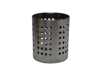 Подставка для столовых приборов (стакан) d=100 мм. h=125 мм. перфор. нерж. MGsteel /1/96/ Подставка для столовых приборов (стакан) d=100 мм. h=125 мм. перфор. нерж. MGsteel /1/96/