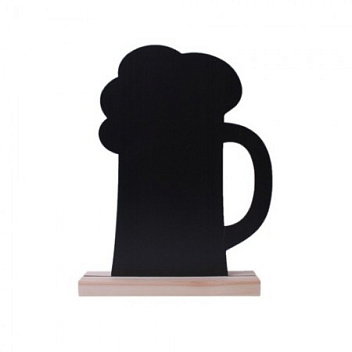 Табличка 229*288*40 мм. меловая Пиво тейбл тент на дерев. подставке /1/ Табличка 229*288*40 мм. меловая Пиво тейбл тент на дерев. подставке /1/