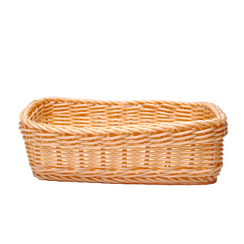 Корзина для хлеба прямоуг. 23*15*6,5 см. бежевая полиротанг MGprof /1/60/ Корзина для хлеба прямоуг. 23*15*6,5 см. бежевая полиротанг MGprof /1/60/
