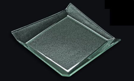Блюдо для подачи квадратное 250*250 мм. стекло 3D /1/10/ Блюдо для подачи квадратное 250*250 мм. стекло 3D /1/10/