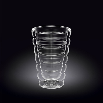Стакан 300 мл. d=85 мм. h=135 мм. с двойными стенками Термостекло Wilmax /1/60/