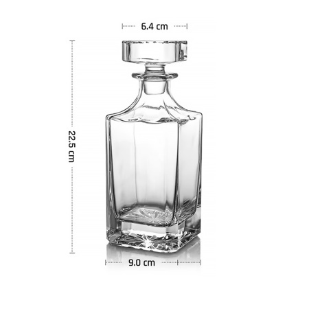 Штоф 0,75 л. h=225 мм. хр. стекло Сквэр MGline /1/6/24/