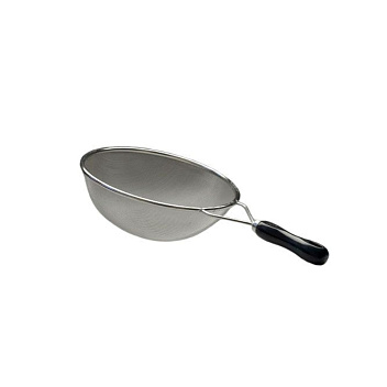 Сито d=250 мм. нерж. размер ячейки 1*1 мм. с пластик. ручкой /1/100/ Сито d=250 мм. нерж. размер ячейки 1*1 мм. с пластик. ручкой /1/100/